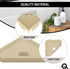 5" Questech Corner Shower Footrest, Lugged for New Construction, Shaving Shelf for Inside Shower, Bathroom Storage