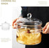 Cooking Pot Glass Simmer Pots, 45Oz/1.35L Borosilicate Glass Handmade Saucepan Set, Safe for Pasta, Noodle, Soup, Milk,