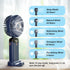 Personal Fan, Portable Hanging Neck Fan, 4000mAh USB-C Rechargeable, 5-Speed Modes, Max 16H Run Time (Blue)