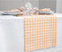 48 Inches 100% 14 48 Inch Summer, Solino Home Linen Gingham Table Runner - Pure Linen Sunny Orange Checkered Table