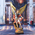 QIANLING 8.7 inch St Michael Statue, Archangel Michael Collectible Sculpture Defeating Lucifer