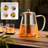 Glass Teapot (32oz/950ml) MJZQCD with Removable Stainless Steel Infuser,Glass Tea Pot transparent Stovetop tea Kettle,Blooming and Loose Leaf Tea Maker,Microwave & Dishwasher Safe by MJZQCD