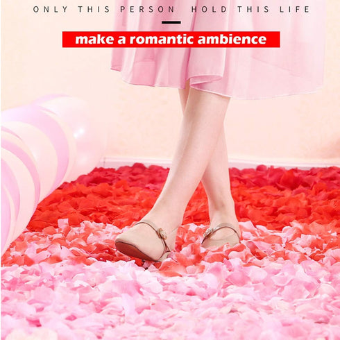 4500 Pack White Rose Petals, Artificial Flower Petals for Romantic Nights, Valentine's Day and Weddings