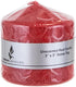 Mega Candles 6 pcs Unscented Red Dome Top Pillar Candles, 3 Inch x 3 Inch, Premium Wax for Home Décor