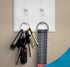 Magnetic Key Rack Key Holder for Light Switch, Smart Modern Design for Keychain Rings, Easy Installation (4 Pack)