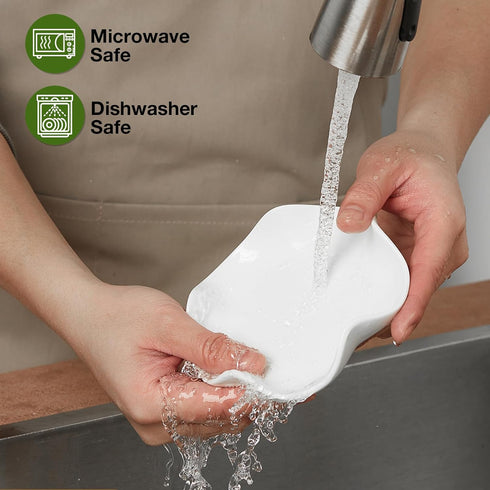 Mfacoy Spoon Rest for Stove Top, 5.3 Inch Ceramic Holder for Kitchen Counter, Heat-Resistant