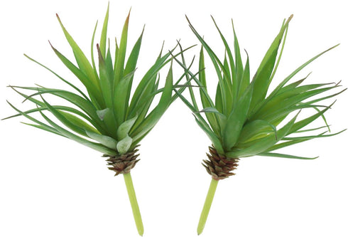 LJY 2 Pieces Realistic Artificial Faux Succulent Yucca Vera Small Plants Unpotted for Home Garden Decoration (Spring