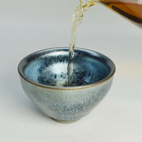 Janzhan Chinese Kungfu Teacup 120ml Tea Bowl Temmoku Jianzhan Cup (4oz)