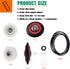 Dryer Repair Kit Drum Roller Idler Pulley Belt for Maytag 3000 Series MEDE500VW1 MEDE300VW1 MEDC215EW1