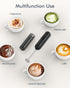 Milk Frother with Cover, Battery Operated Electric Frother, Whisk, Drink Mixer & Foamer for Coffee, Latte, Matcha, hot