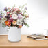 Small Ceramic Utensil Holder for Kitchen Counter (H5.51” x W4.92”), Includes Silicone Drying Mat (Black)