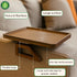 '-13 9.5 Inch Sofa Table Tray - Bamboo Couch Armrest Table Universal Fit - Sofa Table With Non-Slip Pads to Keep Things