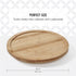 Copco Bamboo Lazy Susan Turntable, 10-Inch Wooden Organizer for Table or Countertop