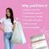 Papaya Reusable Everything Bag, Eco-Friendly, Grocery, Shopping, Washable, Foldable, Travel & Baby Essentials