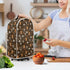Blender Cover Dust Cover with Coffee Pattern, Small Kitchen Appliance Covers, Anti-Fingerprint Food Processor Cover