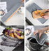 Dish Mat Silicone Dish Drying Mats for Drying Stemware, Silverware, Pots, Pans, Easy to Clean (Gray)