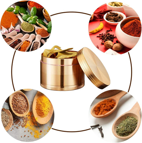 Spice Grinder, 2.4 in (Gold)