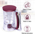 BBSTARZ Pancake Batter Dispenser, 4-Cup with Squeeze Handle & Measuring Marks for Pancakes, Waffles, Muffins