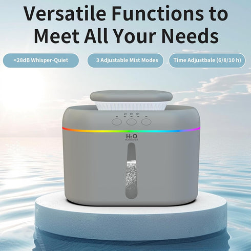 2L 28 NozzieEasy 7 humidifiers for bedroom humidifier Home Ultra-Quiet dB Quiet Supersized Cool Mist Air Humidifier