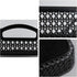 Large Plastic Storage Basket Tray with Handle, Black, Pack of 6