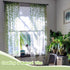 Green Sheer Curtains 108 Inches Long - Vine Leaf Patterned Curtains, 2 Panels for Living Room, Bedroom