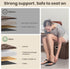 17x13x13in COSYLAND Ottoman with Storage Folding Leather Ottoman Footrest Foot Stool Brown Ottoman for Rooms Small
