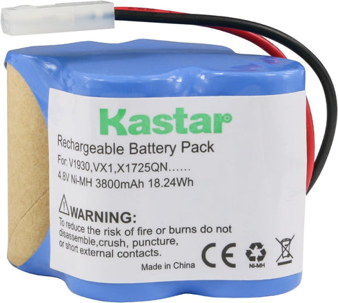 Kastar V1930 Battery, Ni-MH 4.8V 3800mAh, Replacement for Euro Pro Shark Cordless Vacuum Cleaner