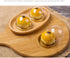 EchoDone 50 Set Clear Plastic Mini Cupcake Boxes, Muffin Pod Dome Single Container Box (Gold)