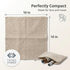 4-Pack 10x10 inch Flax Linen Washcloths for Bathroom - Waffle Washcloths - Linen Face Cloths - Waffle Weave Cleaning