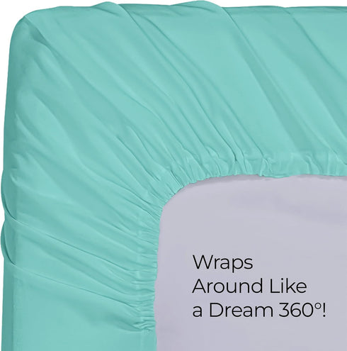 Utopia Bedding King Fitted Sheet - Deep Pocket Bottom Sheet - Soft Microfiber, Shrinkage and Fade Resistant - 1 Fitted