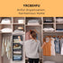 6-Shelf Closet Closet 2 Hanging Organizer and Storage, Collapsible Hanging Shelves for with Side Pockets, Hanging Shoe