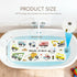 omedecal 40 16 Inch Baby Bath Mat for Tub, Non Slip Kids Bath Shower Mat, X Large Bathtub Mat with Drain Holes