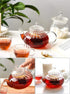 IwaiLoft NEW Glass Teapot with Infuser, Stovetop Safe Tea Kettle, 20OZ Blooming Tea Maker, Pumpkin