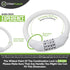 Urban August Original Fridge Lock: Multi-Functional Cable Combination Lock for French-Door Refrigerators (White)