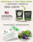 40 Pack, Tactiko Survival Medicinal & Tea Herb Seeds Variety Indoor & Outdoor Herbal Garden Kit, USA Grown Heirloom