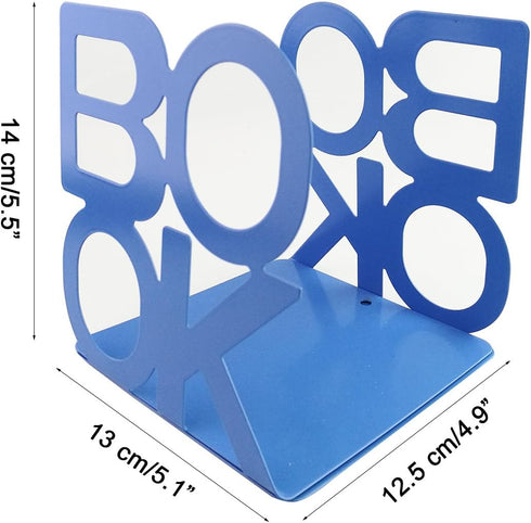 Blue Book Style Nonskid Art Bookends for Home Office