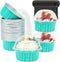 Disposable Ramekins with Lids - 50 Pack Free-Air 5oz Aluminum Foil Cupcake Cups - Mini Muffin Tins Holders for Home and