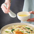 Set of 6 5.5" Asian Soup Spoons, White Ceramic Chinese Soup Spoons for Ramen, Pho, Wonton, Miso