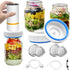 Set Electric Mason Jar Vacuum Sealer Kit ,Handheld Food Vacuum Sealer and Accessory Hose for Food Storage with Regular