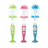 2 1 Nuby Easy Clean Dispensing Soft and Durable Bristle Bottle Brush with Textured Handles and Suction Base, in System
