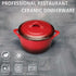 Ceramic Mini Cocotte Set - 17.7 Ounces Small Casserole Dishes with Lids, Handles, Oven, Microwave & Dishwasher Safe