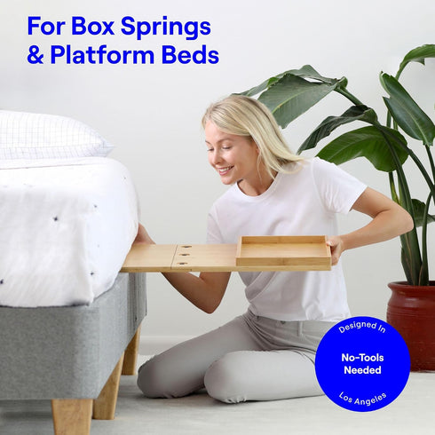 BedShelfie Bedside Shelf for Bunk Bed & Top Bunk, Floating Nightstand Tray for College Dorm Room