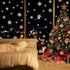 LUDILO 135Pcs Christmas Window Clings, Snowflakes Window Decals for Christmas Decorations, Ornaments