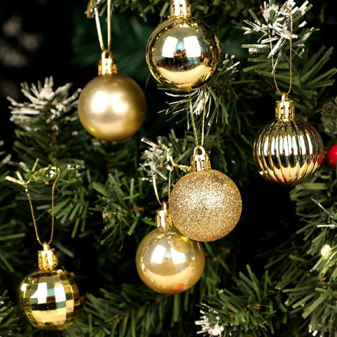 walsport Christmas Balls Ornaments for Xmas Tree, 36ct Plastic Shatterproof Baubles for Christmas Party Decoration