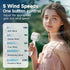 Portable Handheld Mini Fan - 3-IN-1 Turbo Fan for Travel, 5 Gear Wind, 12 Working Hours, Rechargeable Pocket Fan