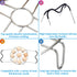 Steamer Cooling Rack Trivet Accessory Set - 9-holes Egg Steamer Cooking Rack with Heat Resistant Silicon Handles