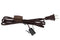 Creative Hobbies Single Light Replacement Clip in Lamp Cord, 6 Foot Brown for Christmas Village House, Pumpkin Lights