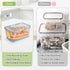 2 Counter OTraki Bread Storage Container Pcs Bread Boxs for Kitchen Bread Saver Container Airtight Homemade Bread Loaf