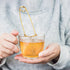 40 Yinder Pcs Loose Leaf Tea Infuser Stainless Steel Mesh Snap Tea Ball Strainers with Handle Metal (Gold)