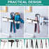 Wall Mounted Hair Dryer Holder, Hair Tool Organizer for Bathroom, Adhesive Stainless Steel Hair Dryer Hanger